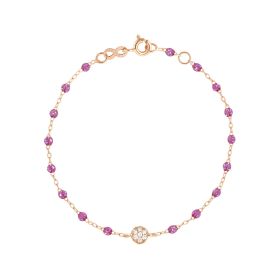 Bracelet gigi CLOZEAU Puce Diamants Or Rose 17 cm