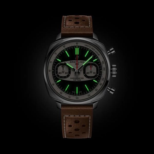 Montre Breitling Top Time B31 Racing Cadran Noir Bracelet Cuir