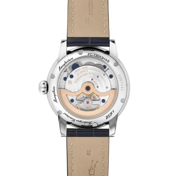 Montre Frederique Constant Manufacture Classic Power Reserve Big Date Cadran Argenté