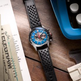 copy of Montre Depancel Série R - F-BACK - DUSK BLUE Bracelet Cuir