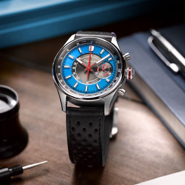 Montre Depancel Allure Valjoux 92 Bleu de France