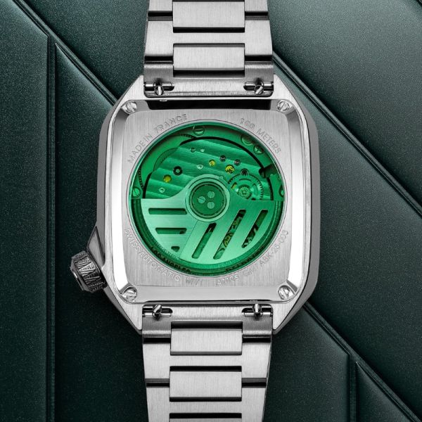 Montre MARCH LA.B AM2 Slim Automatique Shelter Bracelet Cuir Bison