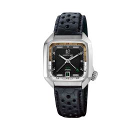 Montre MARCH LA.B AM2 Slim GMT Automatique Empire Bracelet Cuir Bison