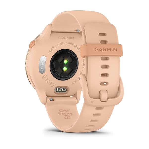 Montre Garmin Vivoactive 6 Metallic Pink Dawn Bracelet Rose Pêche