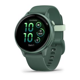 Montre Garmin Vivoactive 6 Jasper Green Bracelet Vert Sapin