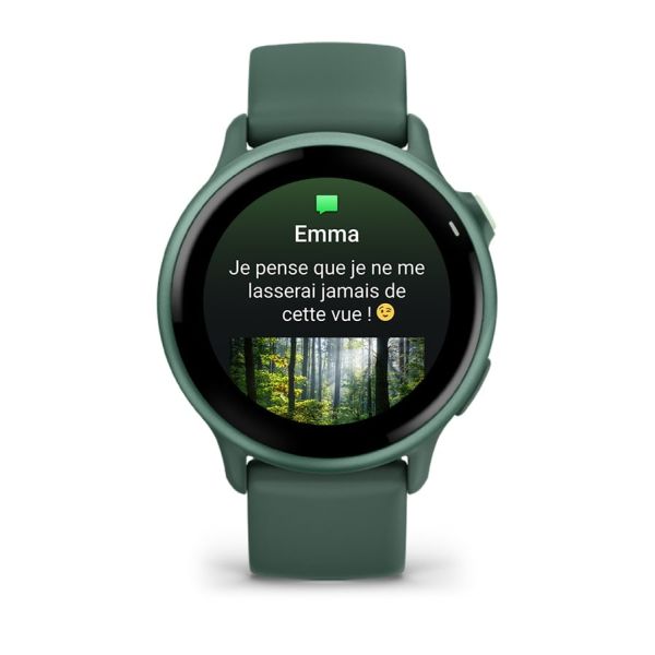 Montre Garmin Vivoactive 5 Boitier Ivoire Lunette Aluminium Soft Gold