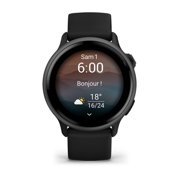 Montre Garmin Vivoactive 5 Boitier Ivoire Lunette Aluminium Soft Gold