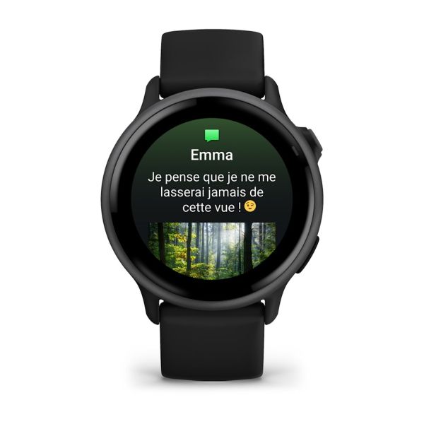 Montre Garmin Vivoactive 5 Boitier Ivoire Lunette Aluminium Soft Gold