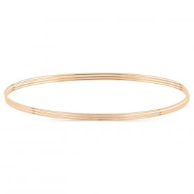Bracelet Ginette NY Small Circle Bangle - Set Of 3 Or Rose