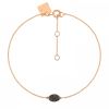 Bracelet Ginette NY Sequin Black Diamond Bracelet Or Rose