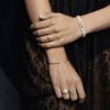 Bracelet Ginette NY Mini Midnight Pearl & Diamond Bracelet Or Rose