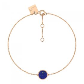 Bracelet Ginette NY Mini Ever Lapis Disc Bracelet Or Rose
