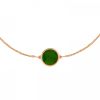 Bracelet Ginette NY Mini Ever Jade Disc Bracelet Or Rose