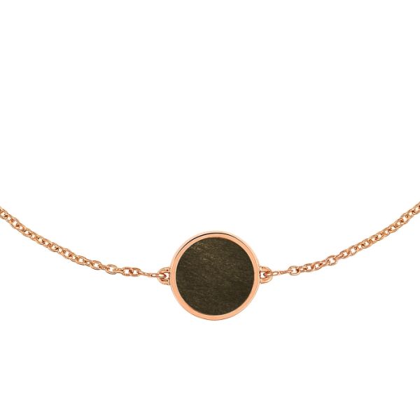 Bracelet Ginette NY Mini Ever Golden Obsidian Disc Bracelet Or Rose
