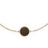 Bracelet Ginette NY Mini Ever Golden Obsidian Disc Bracelet Or Rose