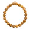 Bracelet Ginette NY Heal Picture Jasper Bead Bracelet Or Rose