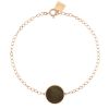 Bracelet Ginette NY Ever Golden Obsidian Disc Bracelet Or Rose