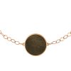 Bracelet Ginette NY Ever Golden Obsidian Disc Bracelet Or Rose