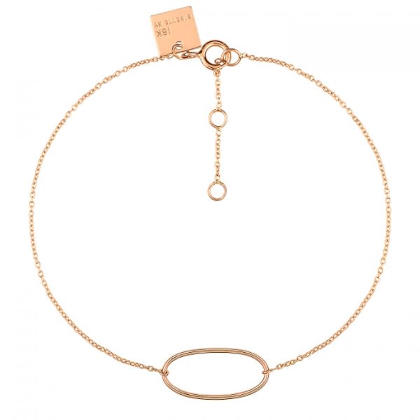 Bracelet Ginette NY Ellipse Bracelet Or Rose