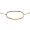 Bracelet Ginette NY Ellipse Bracelet Or Rose