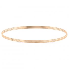 Bracelet Ginette NY Circle Bangle - Set Of 3 Or Rose