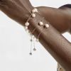 Bracelet Ginette NY Bead Chain Bracelet Pearl Or Rose