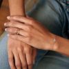 Bracelet Ginette NY Angele Mini Diamond Heart Bracelet Or Rose
