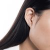 Boucles d'oreilles Ginette NY Round Sequin Diamond Earrings Or Rose