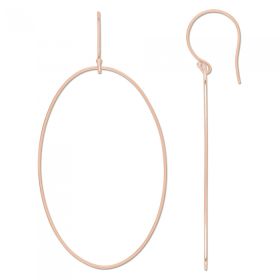 Boucles d'oreilles Ginette NY Ellipse Earrings Or Rose