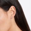 Boucles d'oreilles Ginette NY Be Mine Lotus Mini Diamond Studs Or Rose