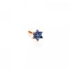 Boucle d'oreille Ginette NY Solo Mini Sapphire Star Stud Or Rose