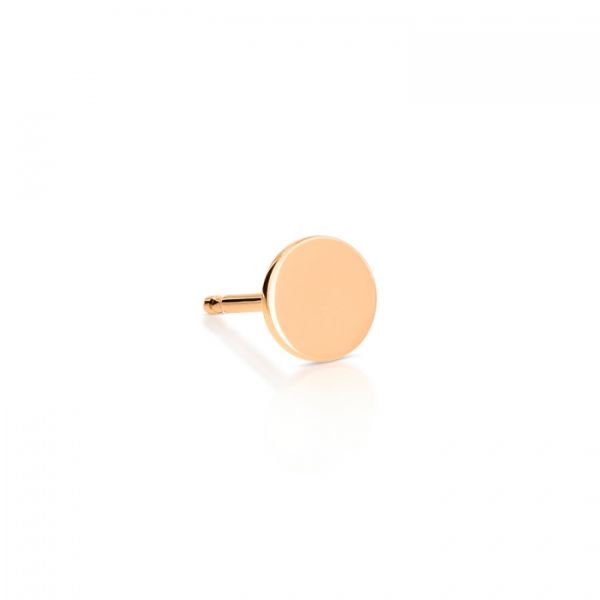 Boucle d'oreille Ginette NY Solo Mini Ever Disc Stud Or Rose