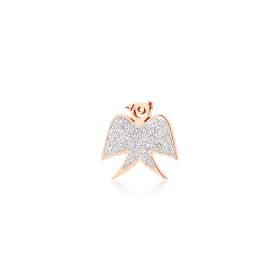 Boucle d'oreille Ginette NY Solo Diamond Georgia Stud Or Rose