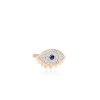 Boucle d'oreille Ginette NY Solo Ajna Sapphire And Diamond Stud Or Rose