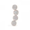 Boucle d'oreille Ginette NY Mini Ever Solo Left Diamond Arc Earring Or Rose