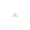 Boucle d'oreille Ginette NY Be Mine Maria Solo White Mini Diamond Stud Or Blanc