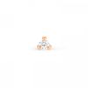 Boucle d'oreille Ginette NY Be Mine Maria Solo Mini Diamond Stud Or Blanc