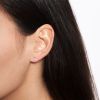 Boucle d'oreille Ginette NY Be Mine Maria Solo Mini Diamond Stud Or Blanc