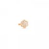 Boucle d'oreille Ginette NY Be Mine Lotus Solo Mini Diamond Stud Or Rose