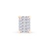 Boucle d'oreille Ginette NY Solo Diamond Midnight Stud Or Rose