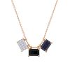 Collier Ginette NY 3 Mini Midnight On Chain Or Rose