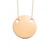 Collier Ginette NY Baby Disc On Chain Or Rose