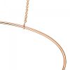 Collier Ginette NY Jumbo Ellipse Necklace Or Rose