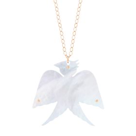 Collier Ginette NY Jumbo Mop Georgia On Chain Or Rose