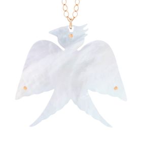 Collier Ginette NY Jumbo Mop Georgia On Chain Or Rose