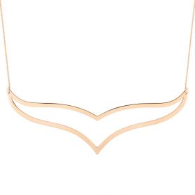 Collier Ginette NY Jumbo Wise Necklace Or Rose