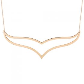 Collier Ginette NY Jumbo Wise Necklace Or Rose
