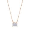 Collier Ginette NY Mini Diamond Midnight On Chain Or Rose