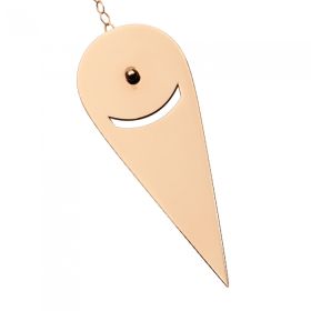 Collier Ginette NY Mrs Joe Jumbo Lariat Or Rose