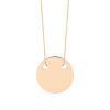 Collier Ginette NY Mini Disc On Chain Or Rose